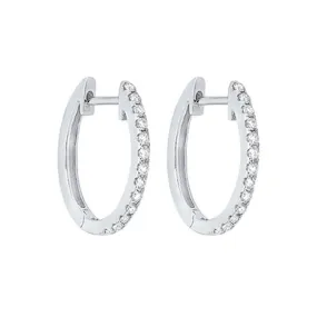 14KT WHITE GOLD DIAMOND (1/4CTW) EARRING