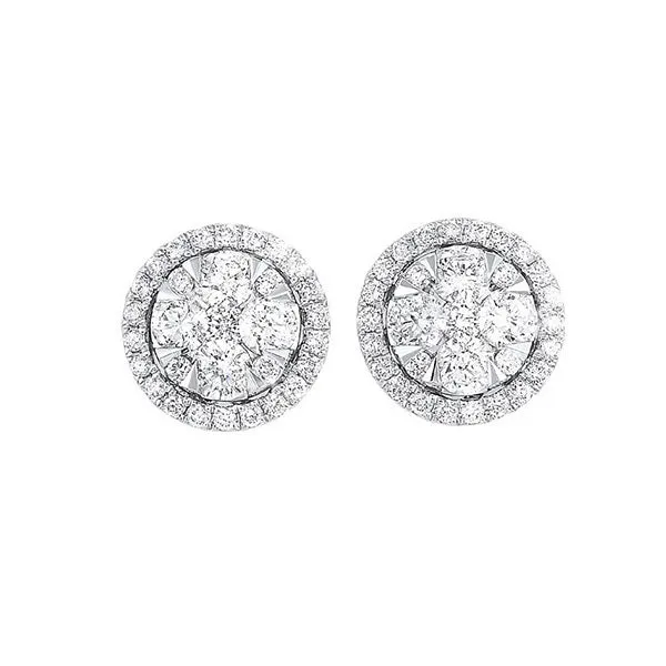 14KT WHITE GOLD DIAMOND (3/4CTW) EARRING