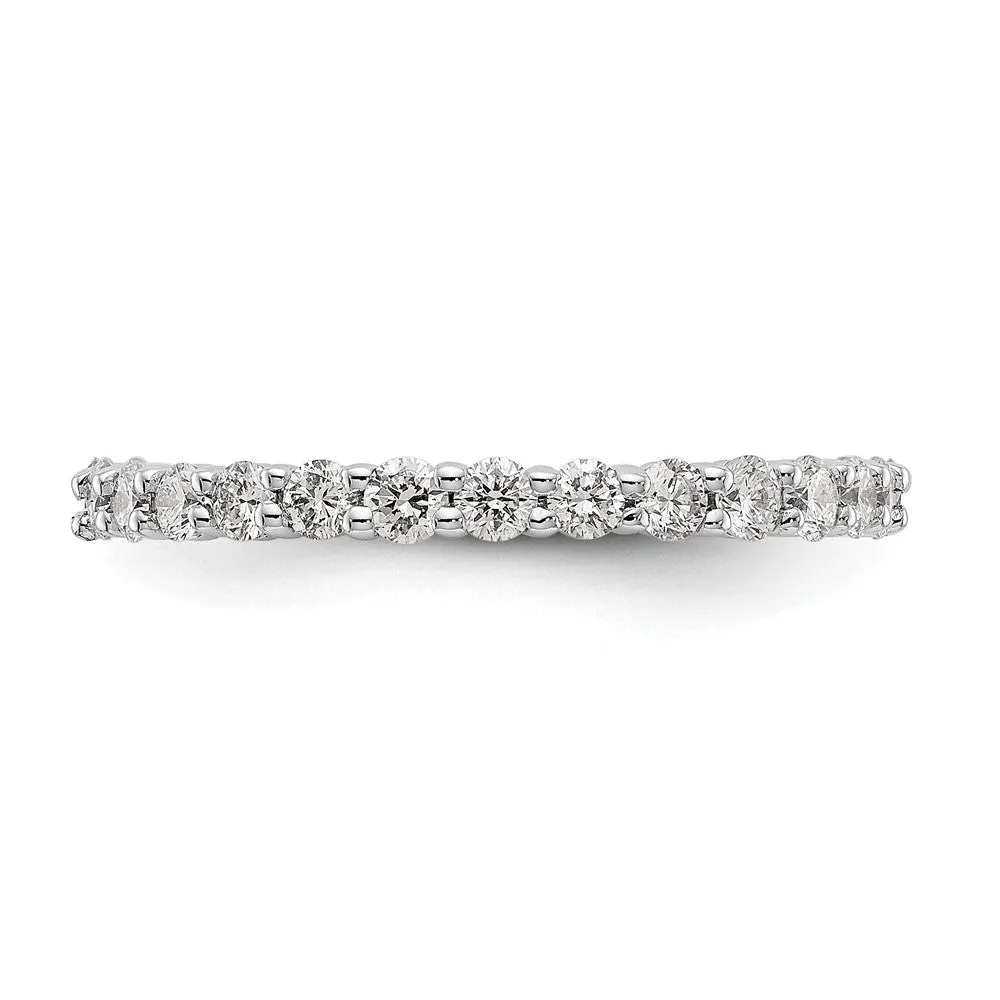 2mm 14K White Gold 1.0 Ctw Lab-Created Diamond Eternity Band