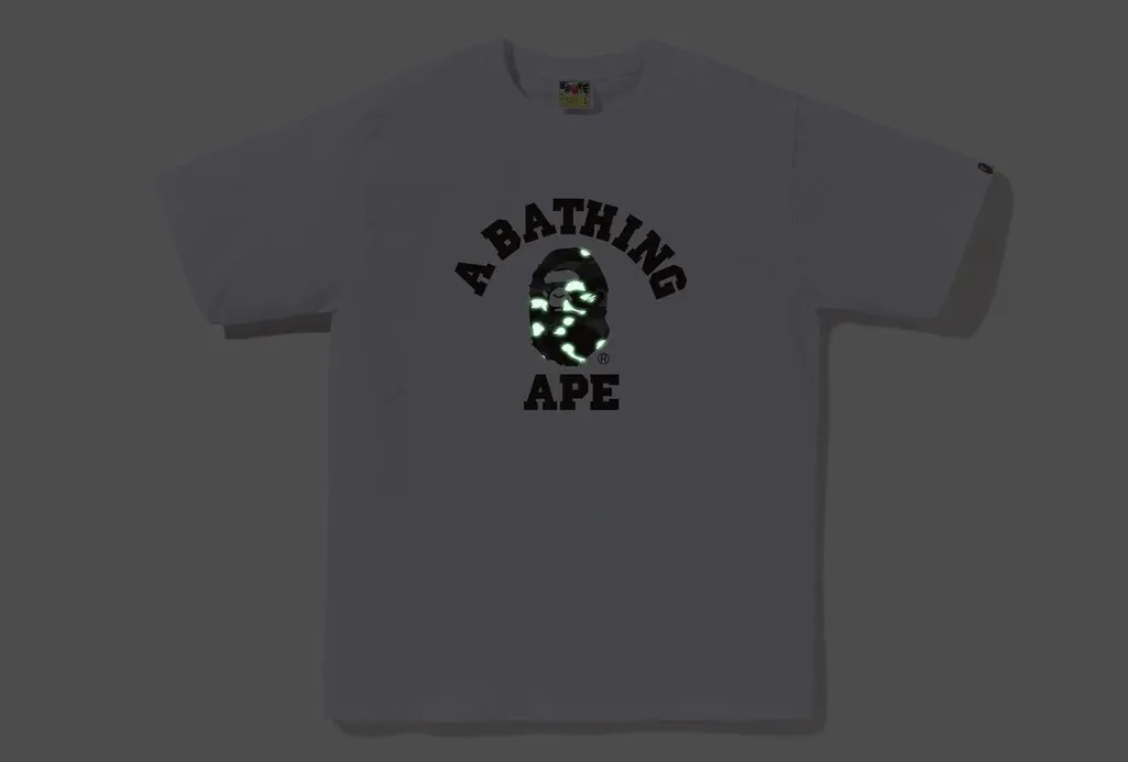 A BATHING APE  |Crew Neck Unisex Street Style Cotton Short Sleeves Logo