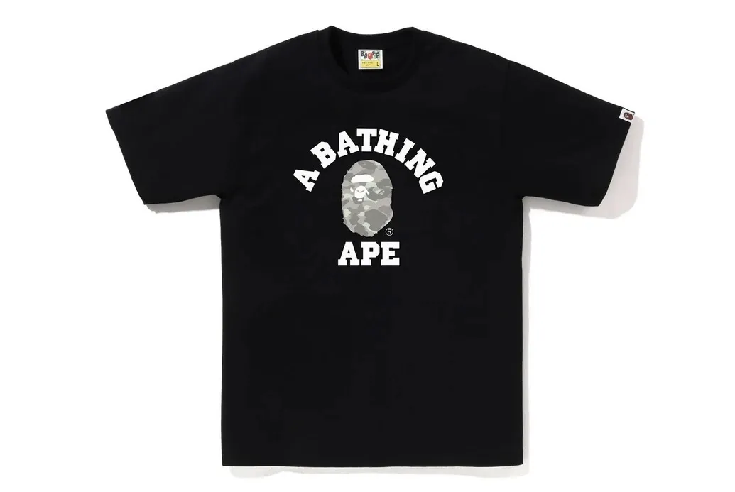 A BATHING APE  |Crew Neck Unisex Street Style Cotton Short Sleeves Logo