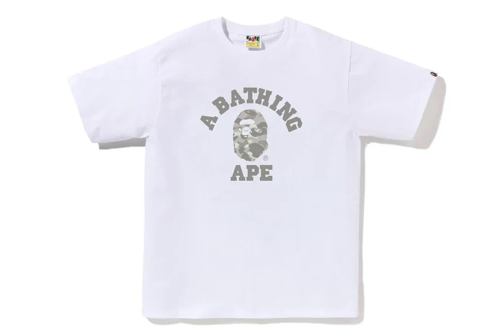 A BATHING APE  |Crew Neck Unisex Street Style Cotton Short Sleeves Logo