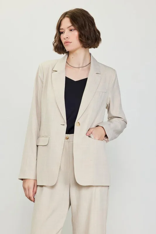 ABIGAIL SINGLE BUTTON BLAZER