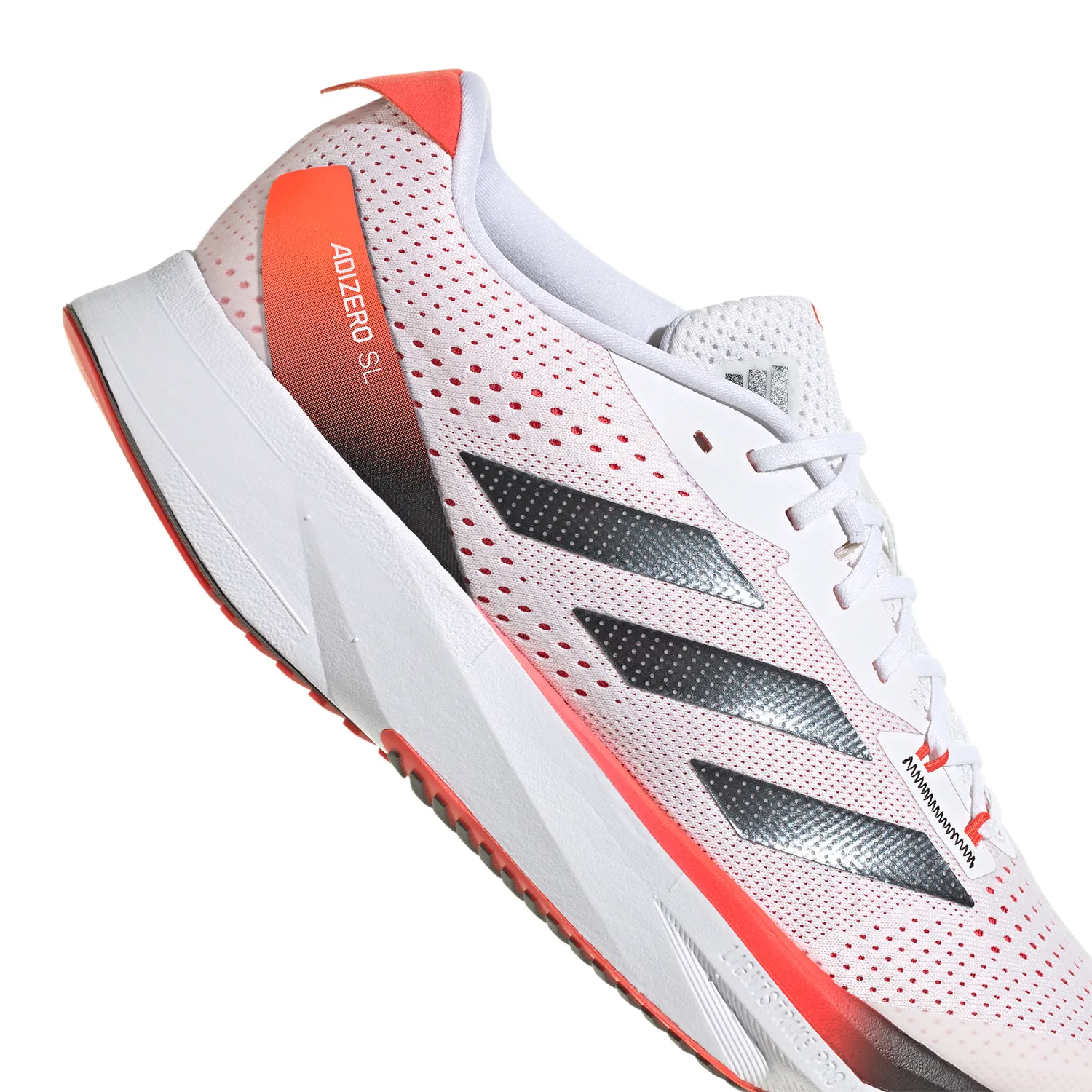 adidas adizero SL  Cloud White/Core Black/Bried Red