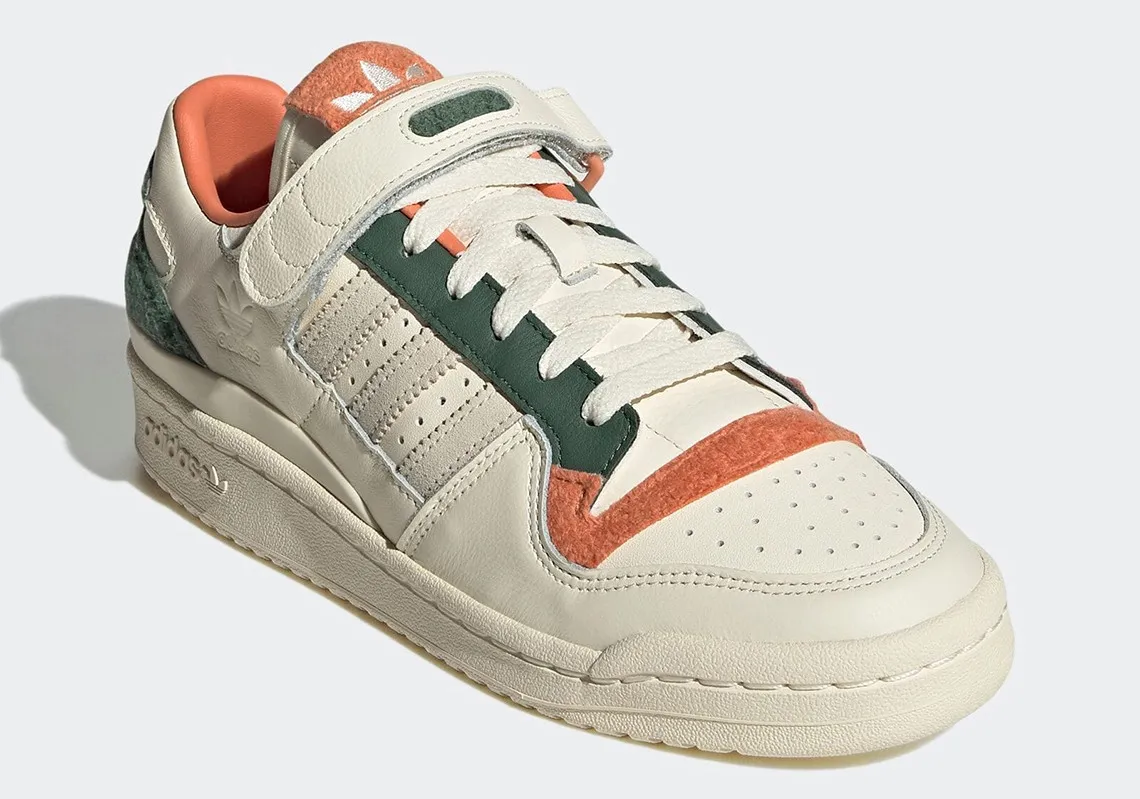 Adidas Originals Forum Low Fleece White Orange GY4125