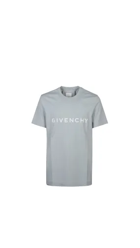 Archetype Slim-fit T-shirt in Cotton - Light Blue