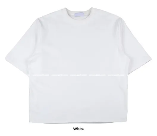 ASCLO  |Crew Neck Unisex Street Style Plain Cotton Short Sleeves