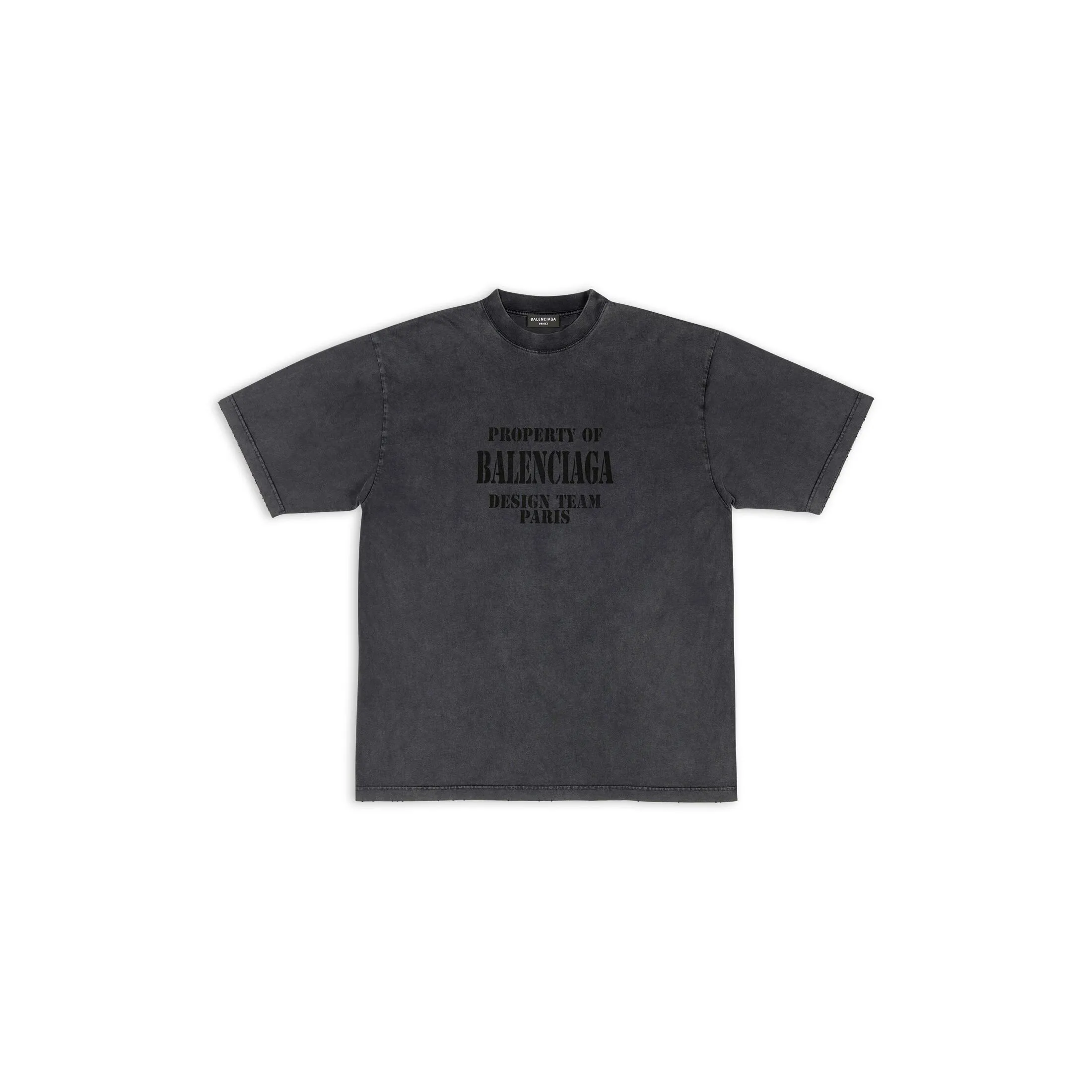 BALENCIAGA  |Unisex Street Style Plain Cotton Short Sleeves Logo Luxury