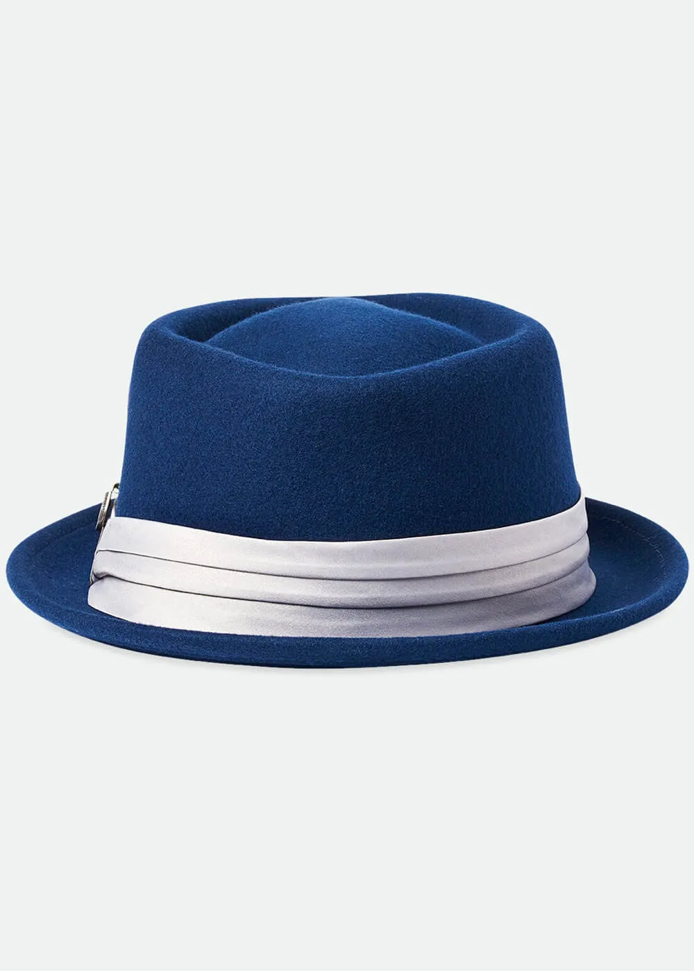 Brixton Stout Pork Pie Hat Navy Bronze