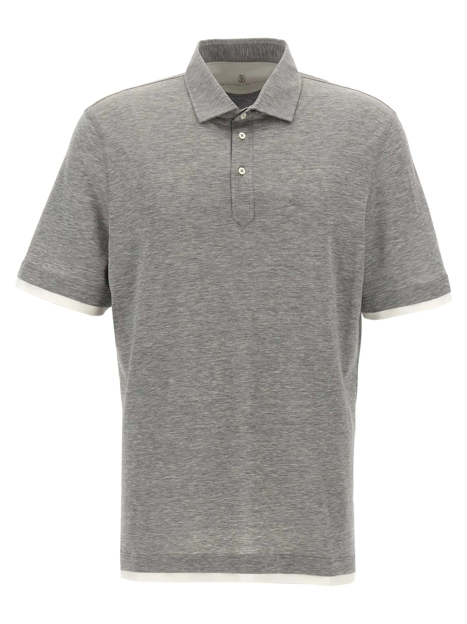 BRUNELLO CUCINELLI  |Brunello Cucinelli Double hem polo shirt