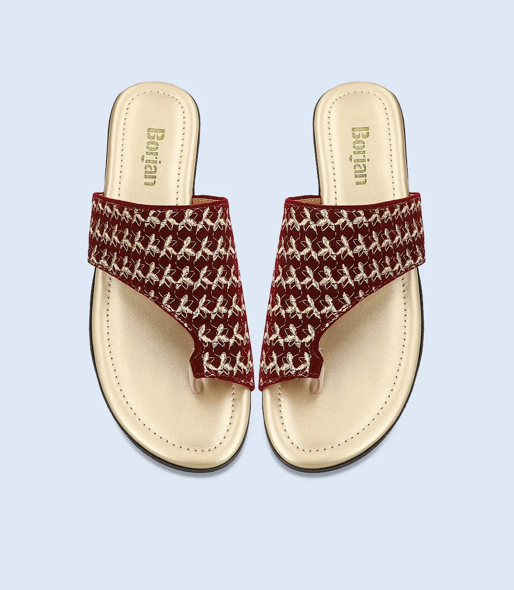 BW9903-MAROON-Women Chappal