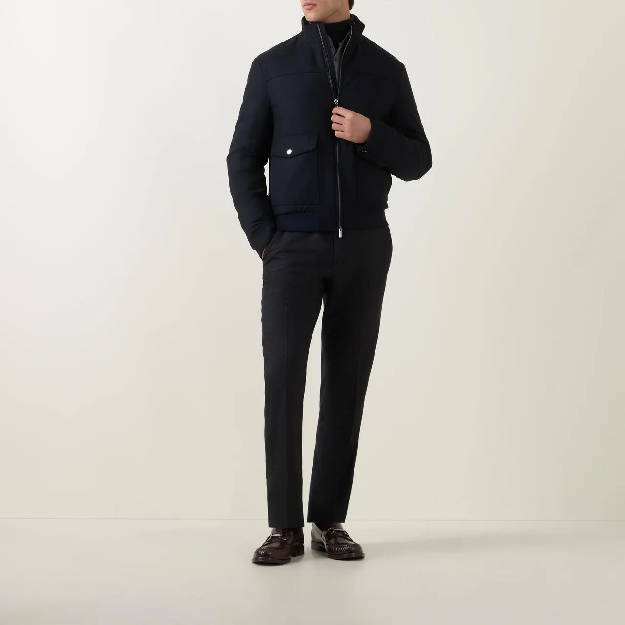 CANALI Blouson Casual Jacket - Navy