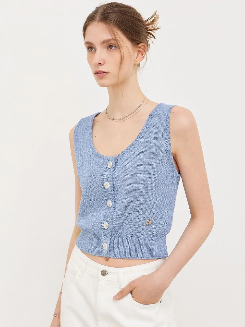 citybreeze  |Casual Style Sleeveless Street Style Plain Elegant Style