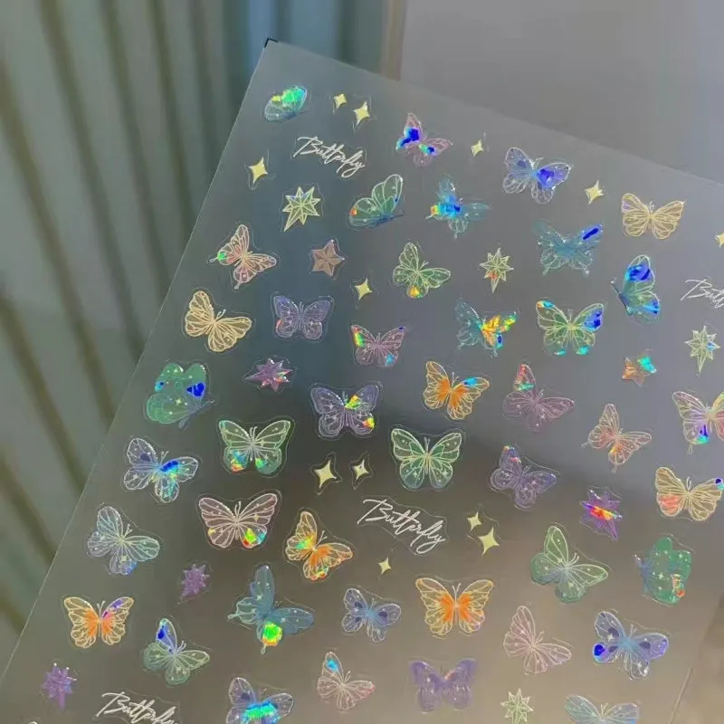 Colorful Butterfly Fairy Nail Sticker - Kimi