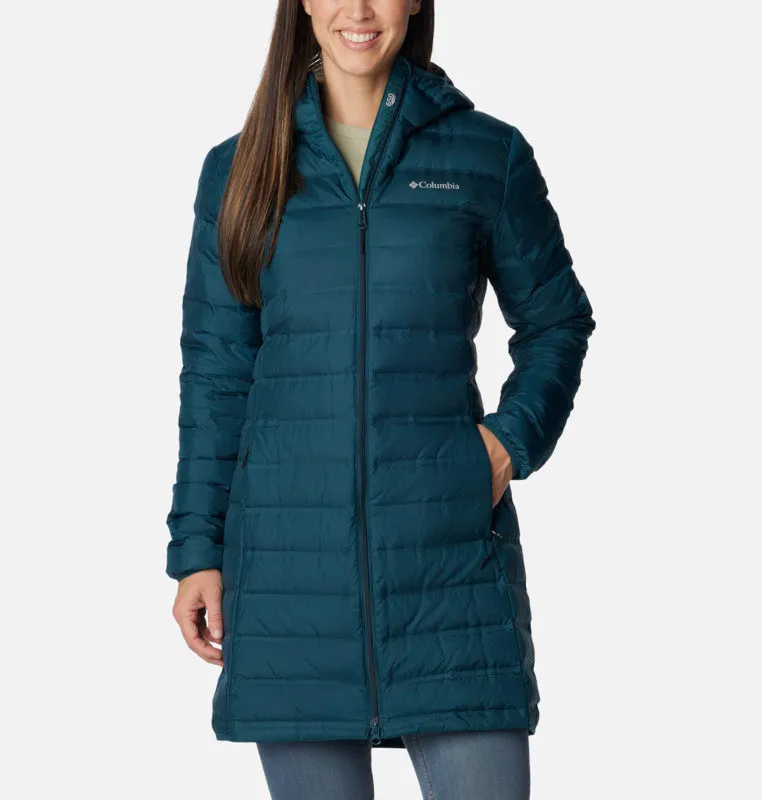 Columbia Womens Lake 22 Down Long Hooded Jacket