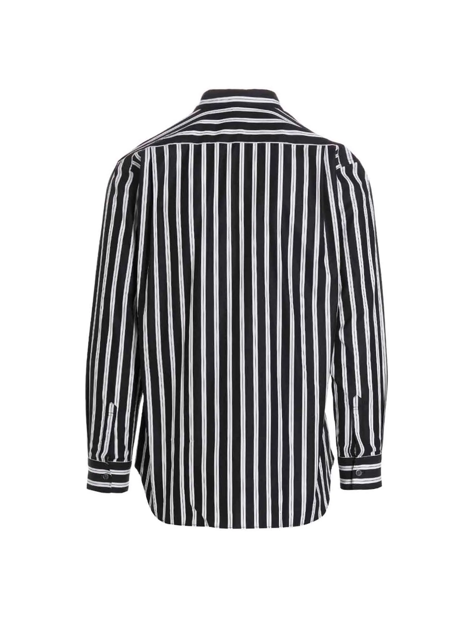 Comme des Garons Shirt Graphic Printed Panelled Shirt