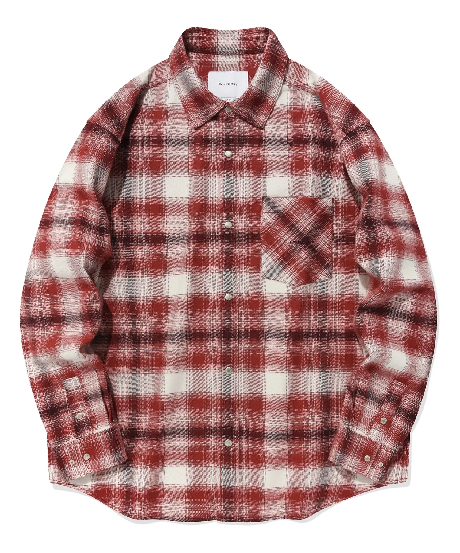 COVERNAT  |[COVERNAT]★PEACH TWILL CHECK SHIRT