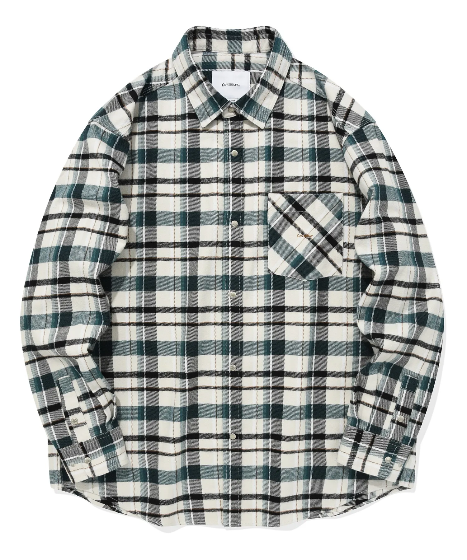 COVERNAT  |[COVERNAT]★PEACH TWILL CHECK SHIRT