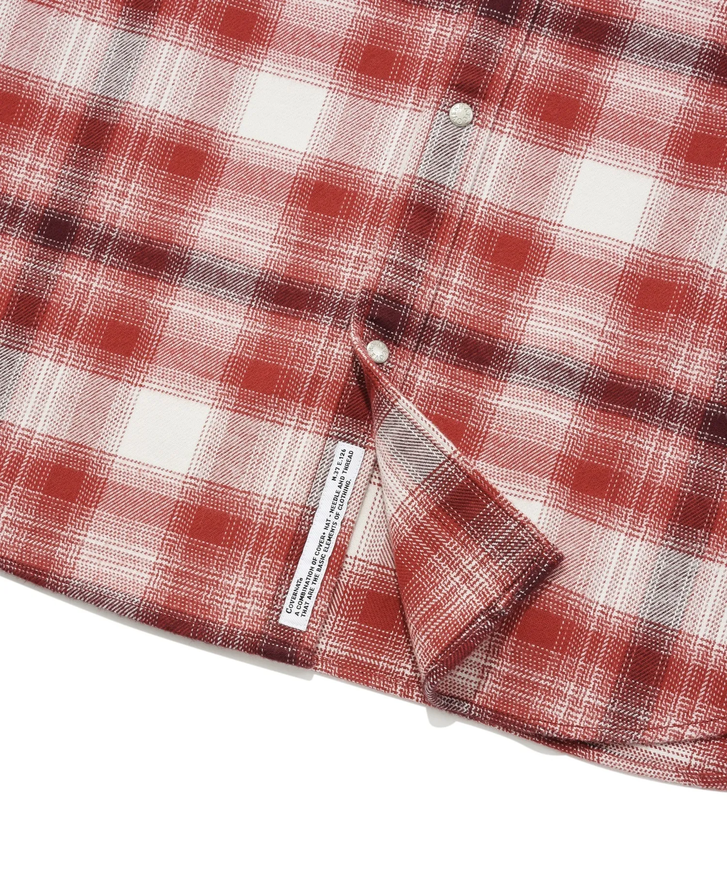 COVERNAT  |[COVERNAT]★PEACH TWILL CHECK SHIRT