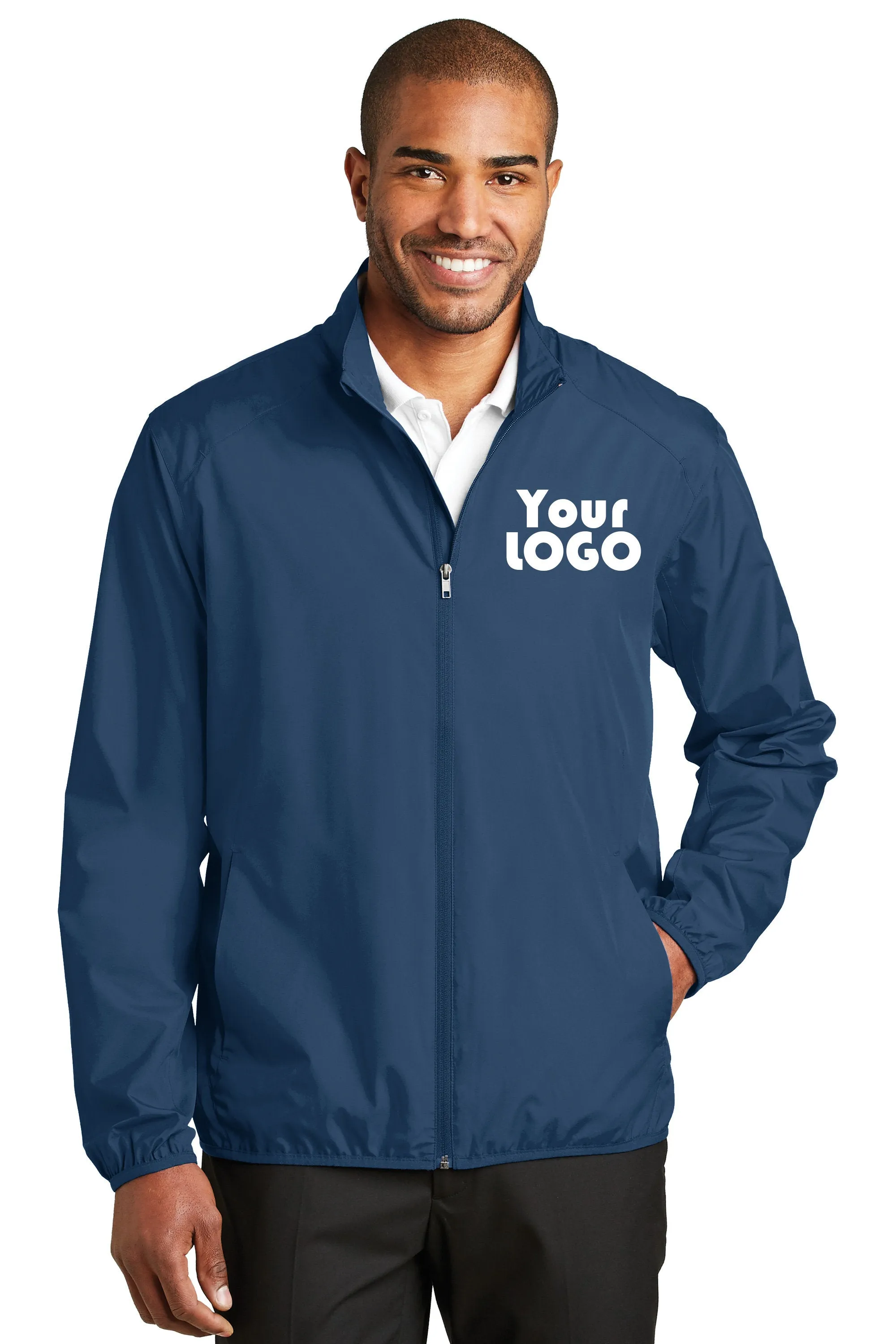 Custom Embroidered Men's Zephyr Full-Zip Golf Jacket - Personalized For You - Artwork Embroidery, Text, or Monogram, Max Size: 4