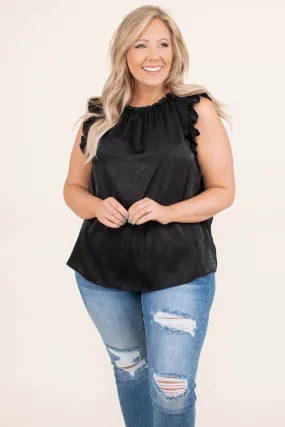 Cute And Casual Top, Black