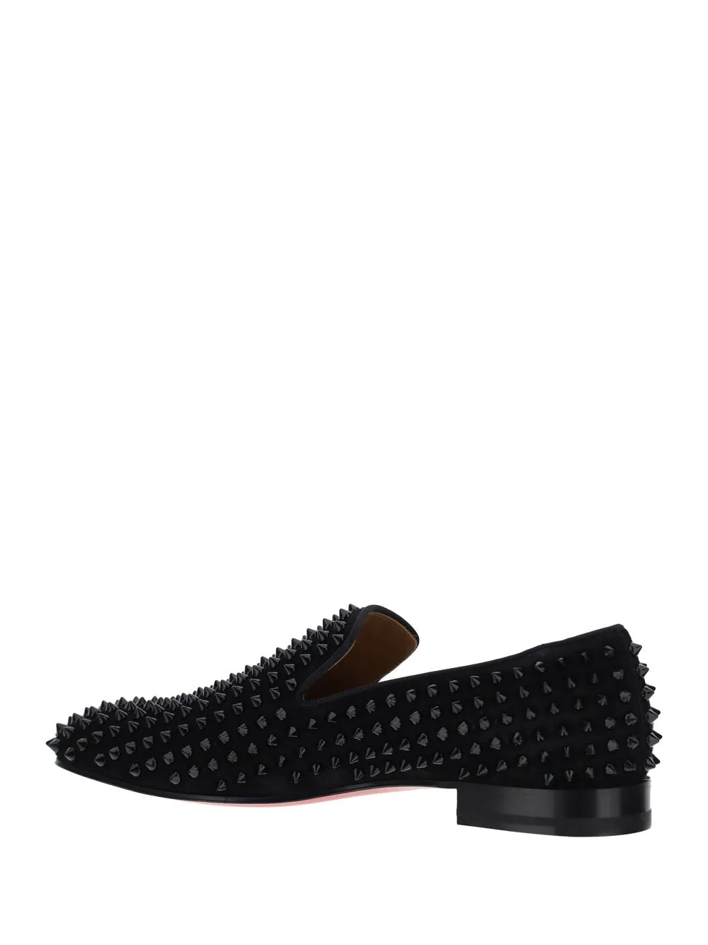 Dandelion Spikes Loafers in Suede - Black