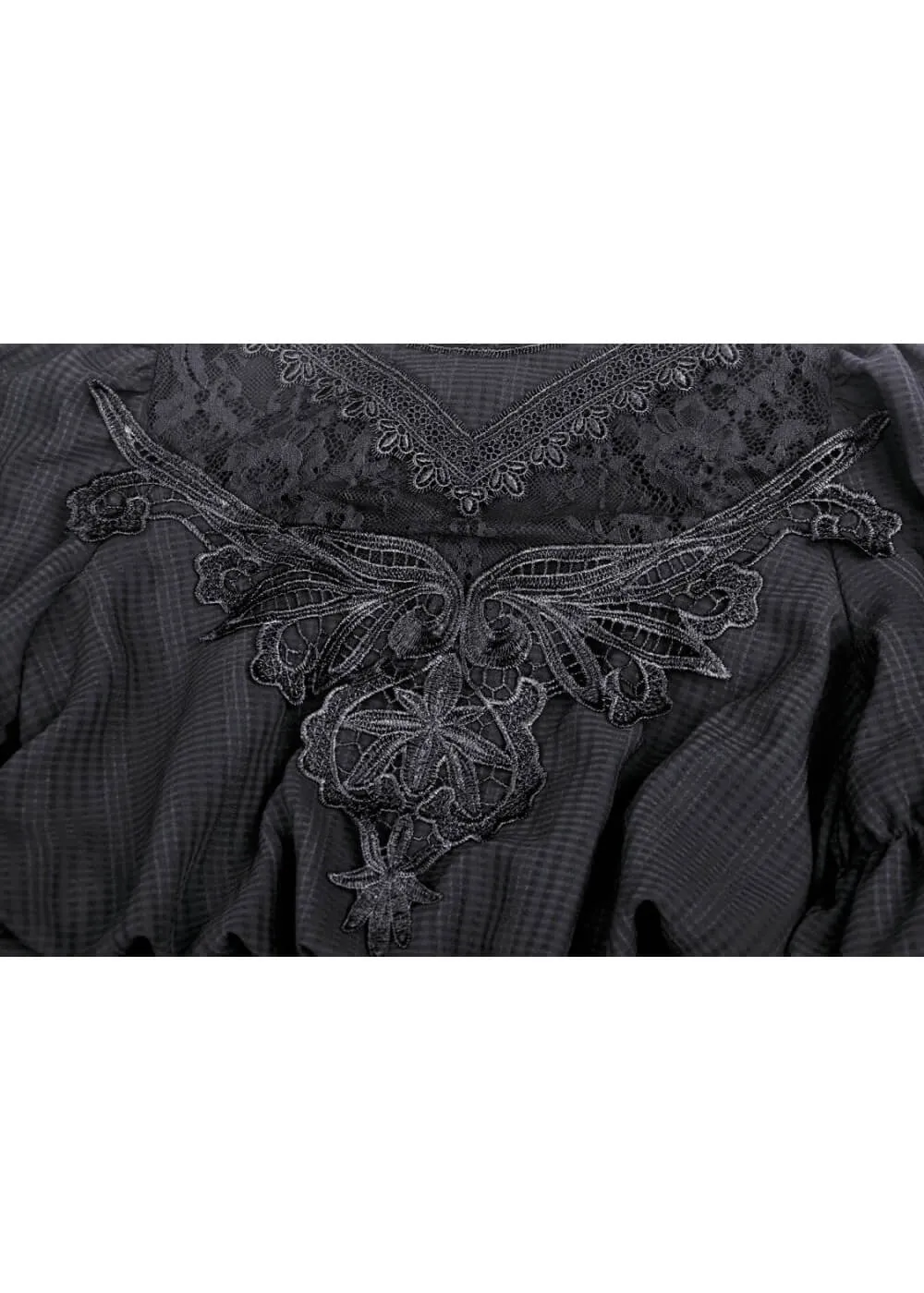 Dark In Love Haunted Mansion Midi Dress Black