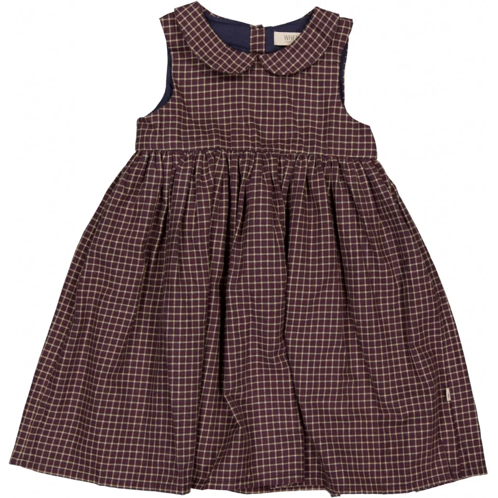 Dress Eila - midnight blue check