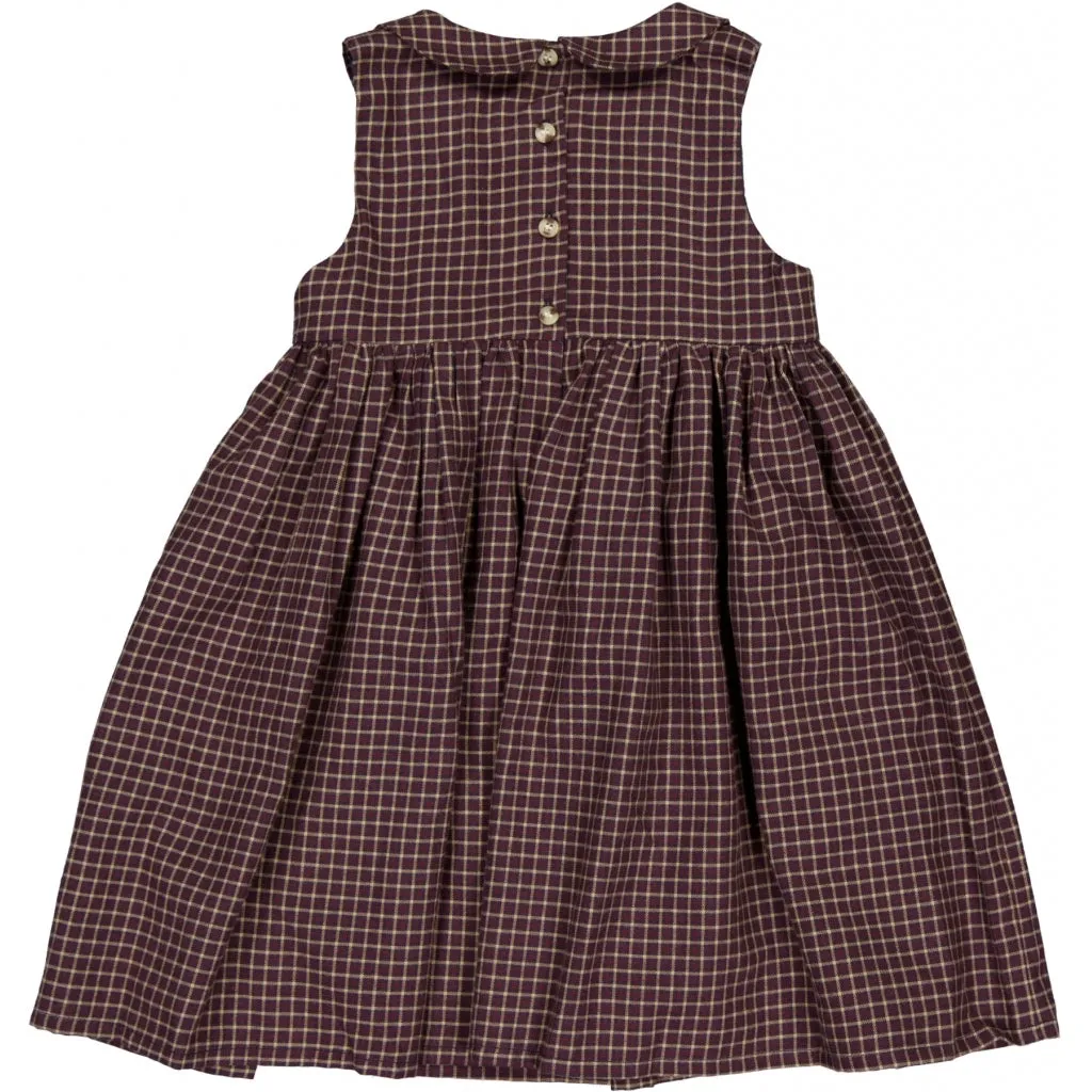 Dress Eila - midnight blue check