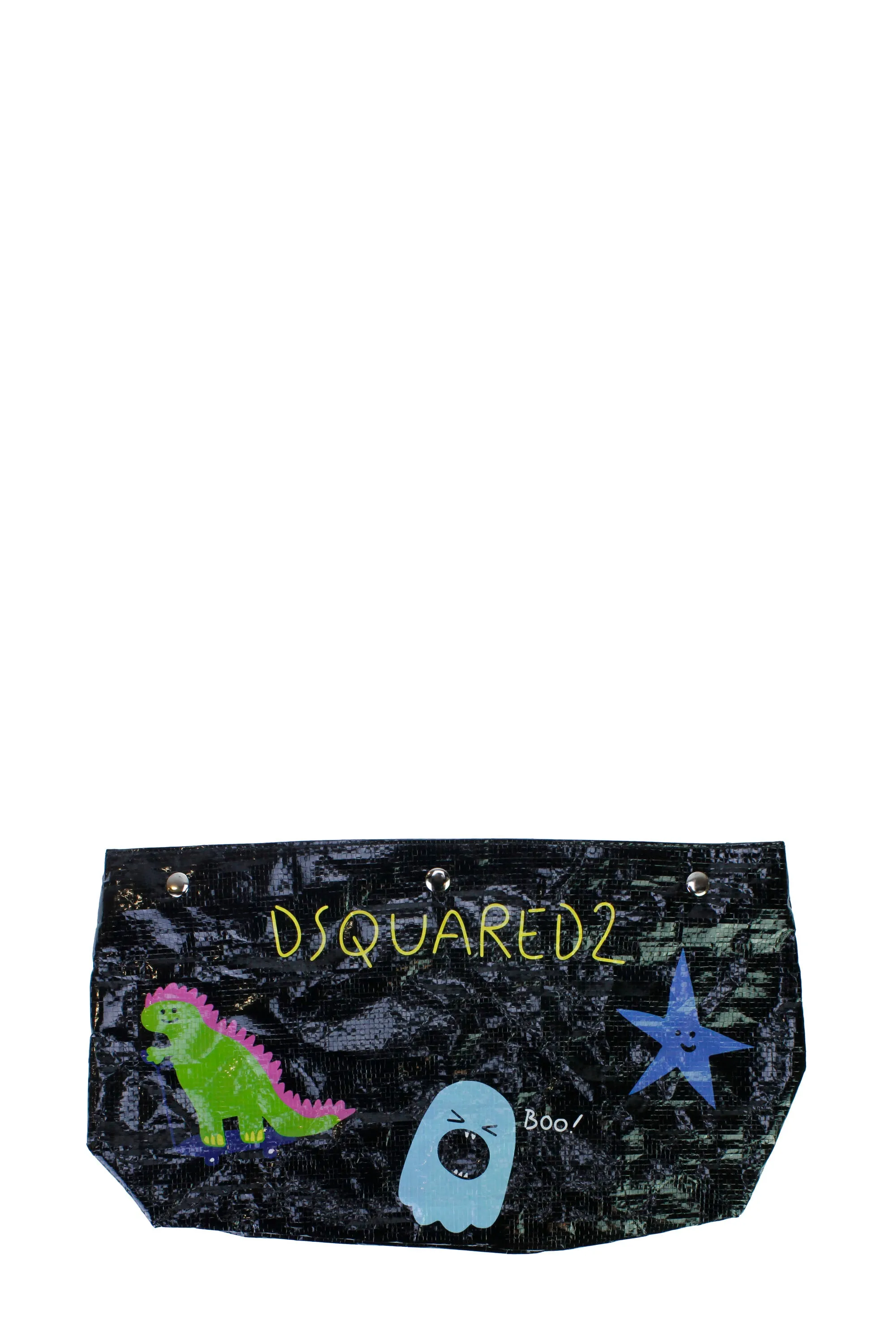 Dsquared2 Logo-Printed Press-Stud Fastened Clutch Bag