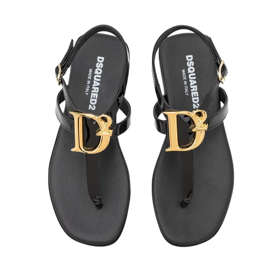 Dsquared2 Sandal Logo Strap Black