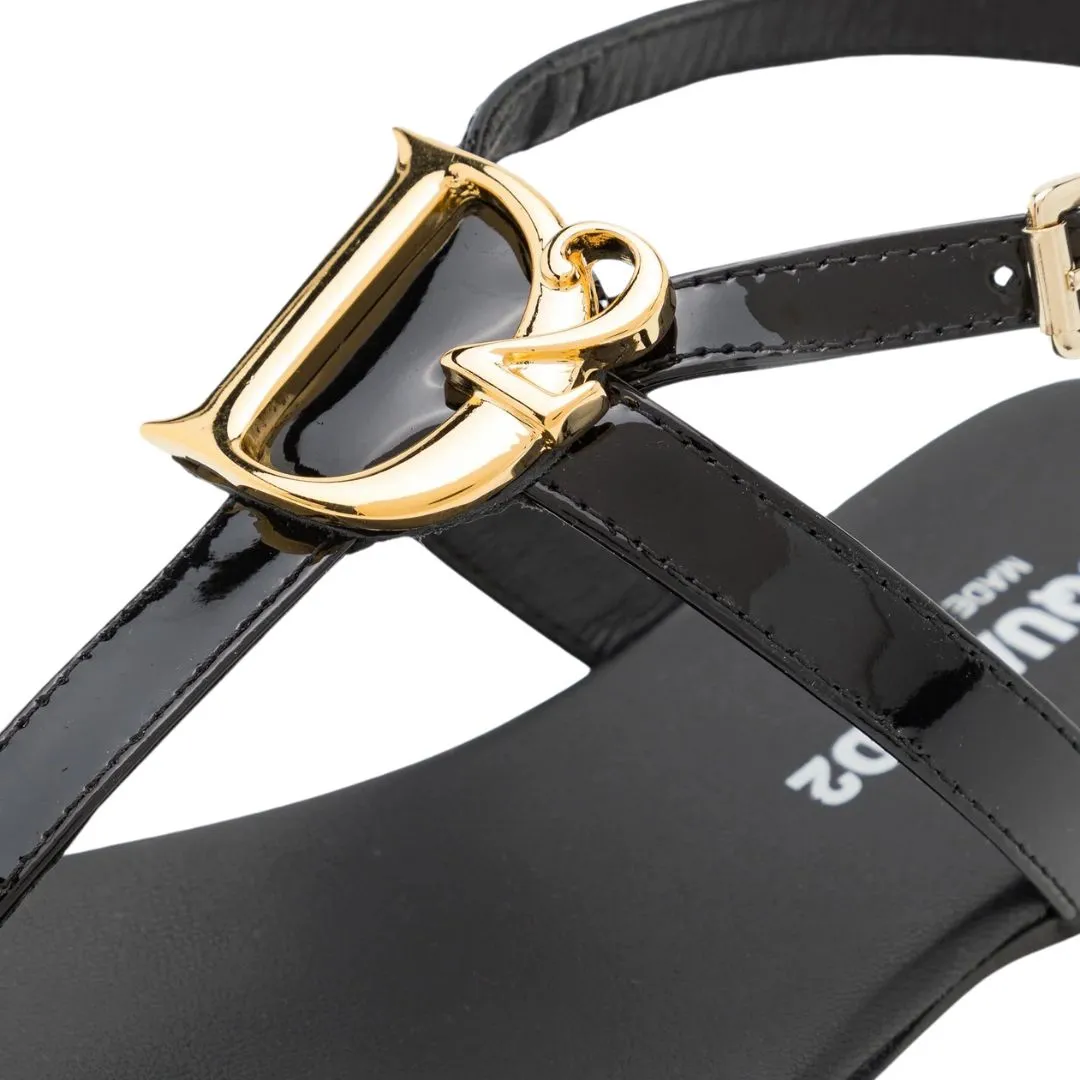 Dsquared2 Sandal Logo Strap Black