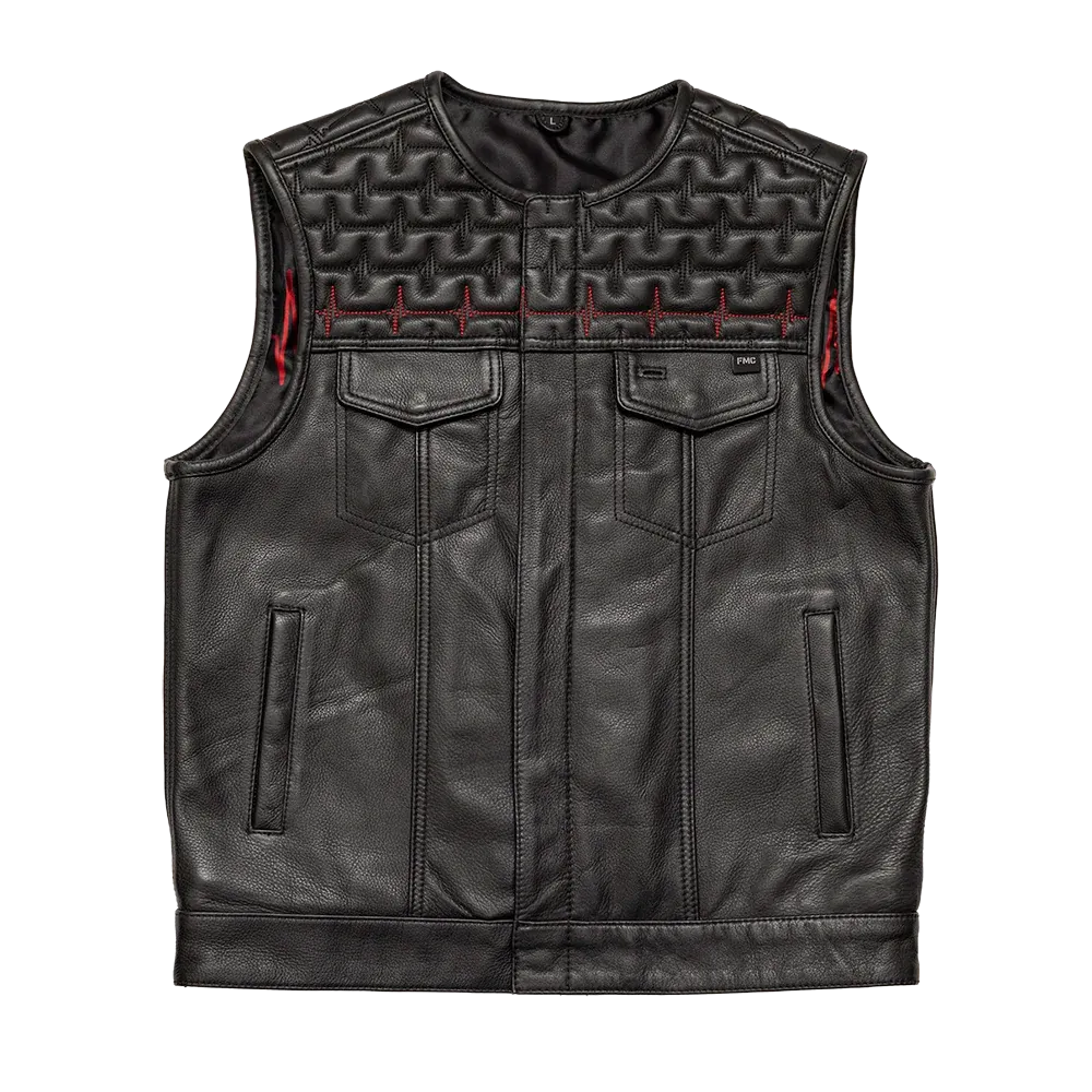 EKG Men's Leather Motorcycle Vest (Limited Edition)