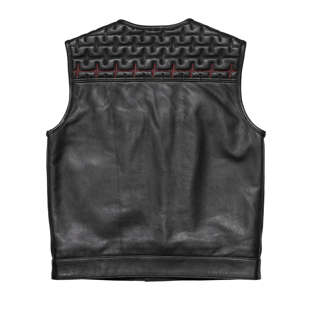 EKG Men's Leather Motorcycle Vest (Limited Edition)