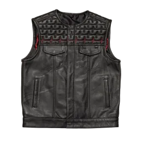 EKG Men's Leather Motorcycle Vest (Limited Edition)