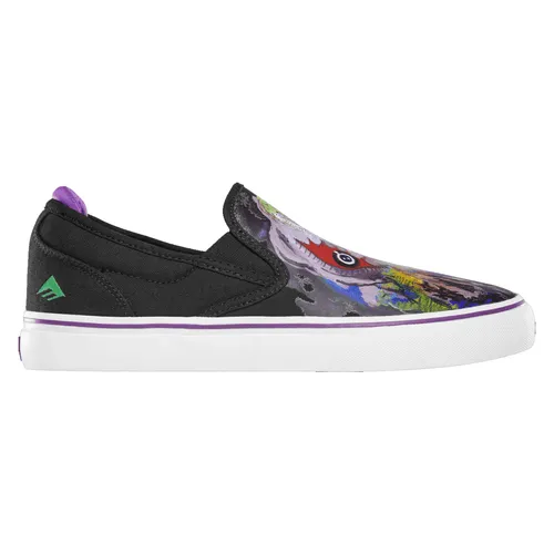 Emerica Skateboard Shoes Wino G6 Slip-On X Dinosaur Jr Black/Purple Mens