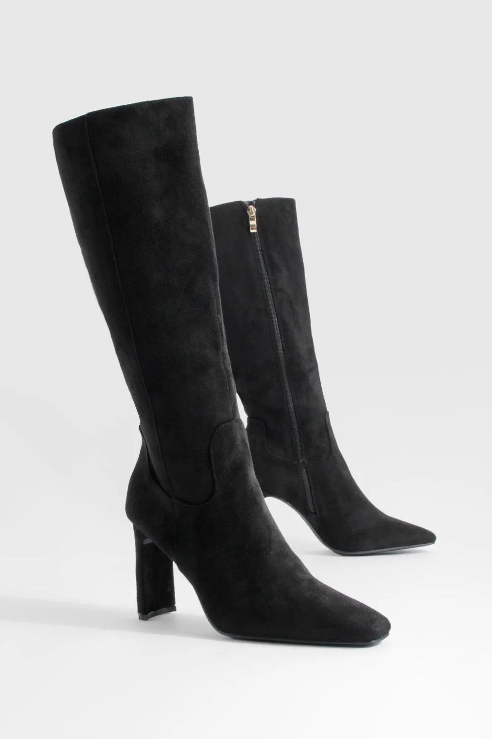 Flat Heel Knee High Boots