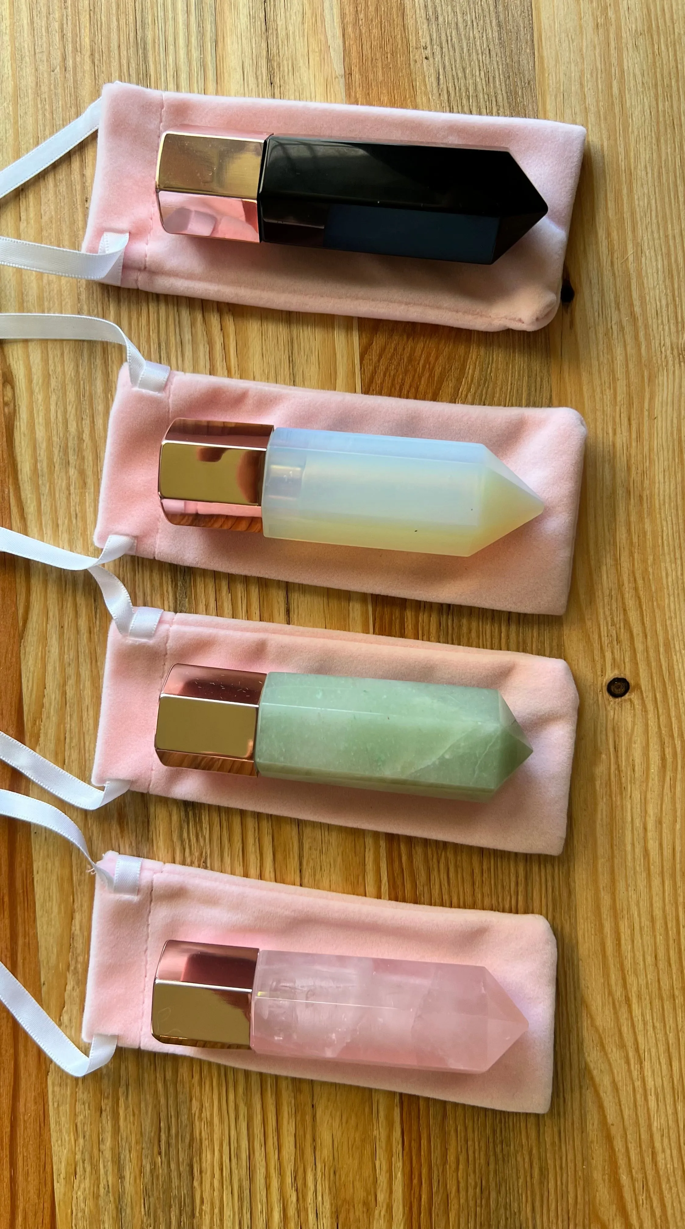 Gemstone Roller Bottle & Gua Sha Facial tool in one