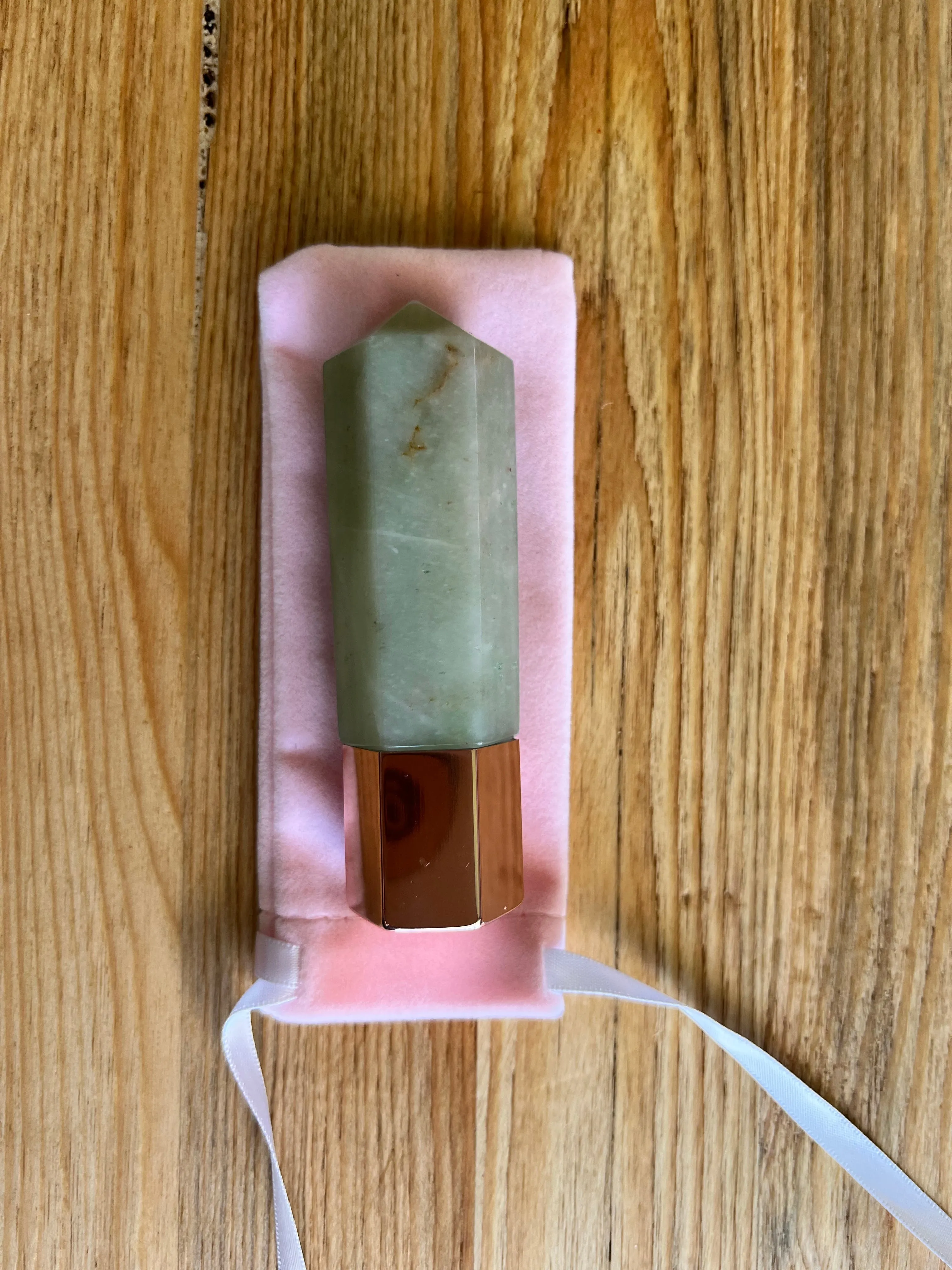 Gemstone Roller Bottle & Gua Sha Facial tool in one