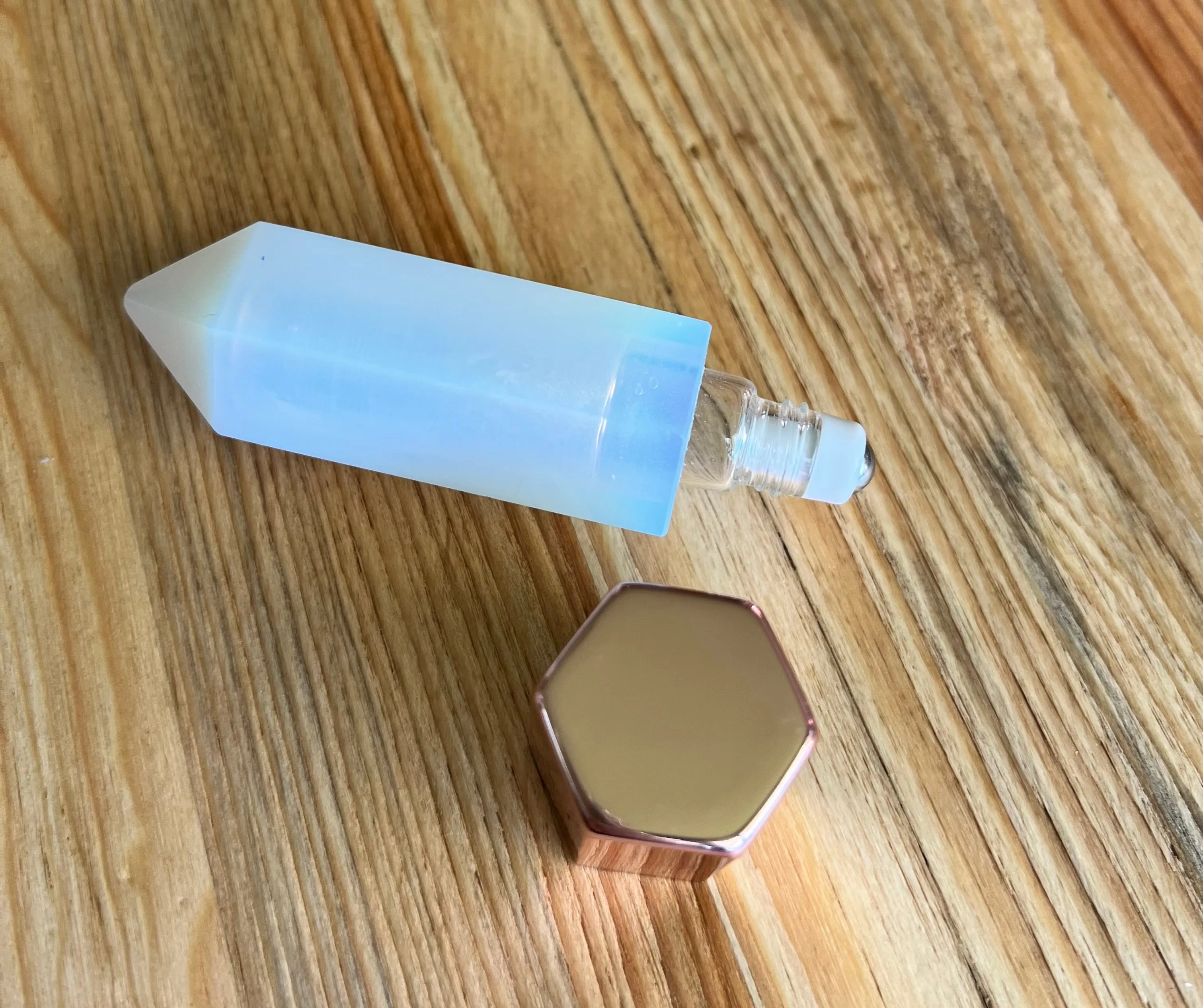 Gemstone Roller Bottle & Gua Sha Facial tool in one