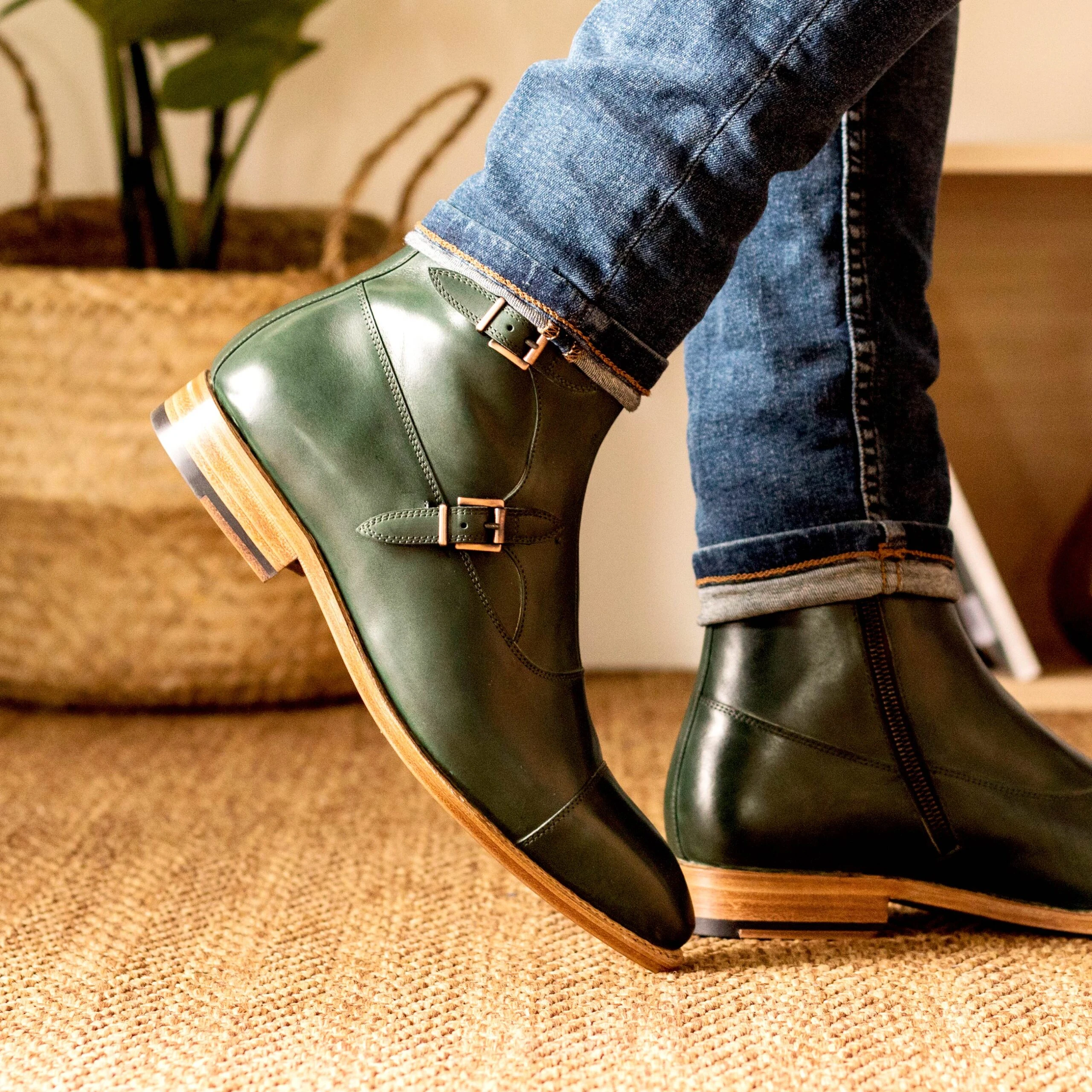 		Green Octavian Boots	