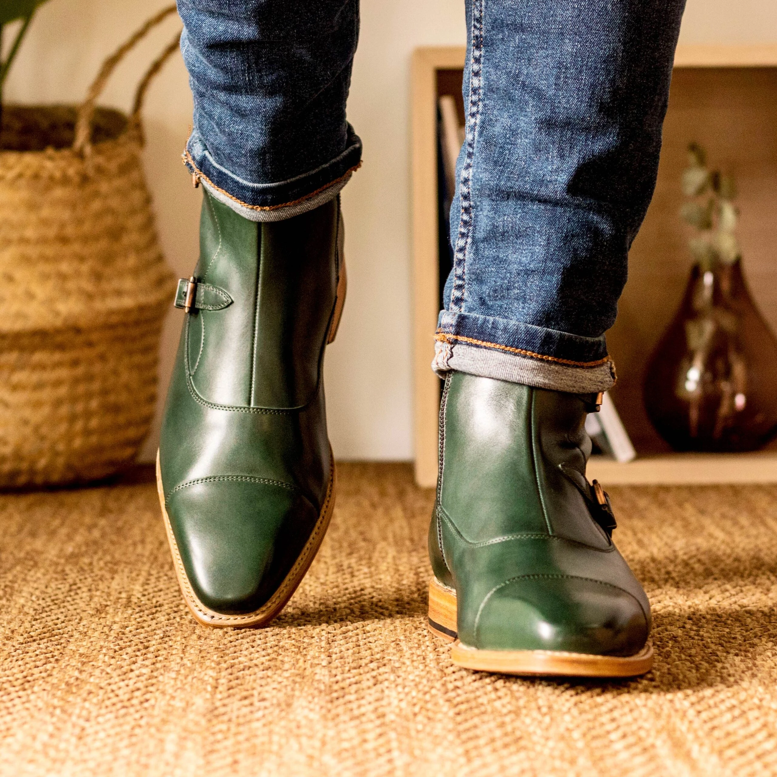 		Green Octavian Boots	