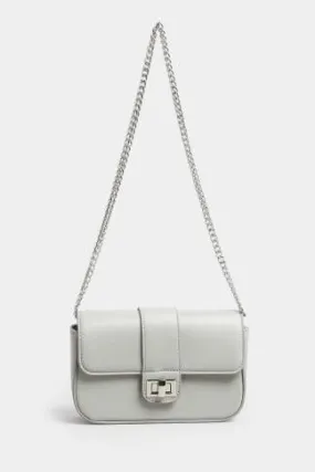 Grey Chain Shoulder Bag