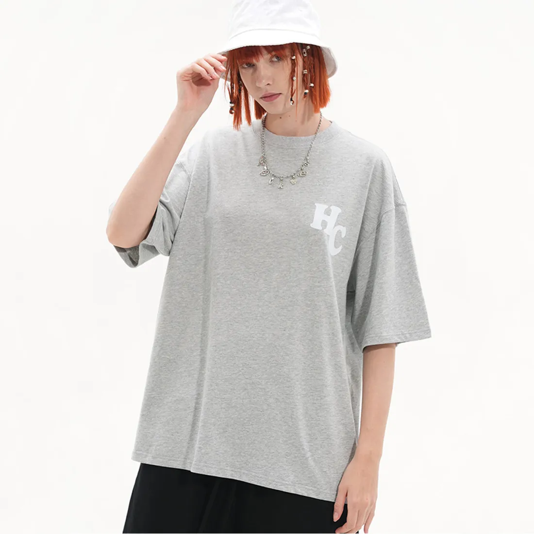 HARSH AND CRUEL  |Crew Neck Unisex Street Style Cotton Short Sleeves Logo