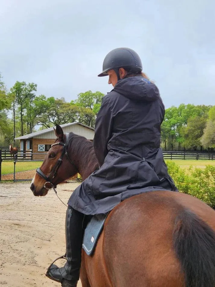 Heart Horse Rain Jacket Long