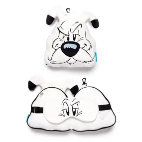 Idefix (Dogmatix) Asterix Relaxeazzz Plush Round Travel Pillow & Eye Mask Set CUSH343