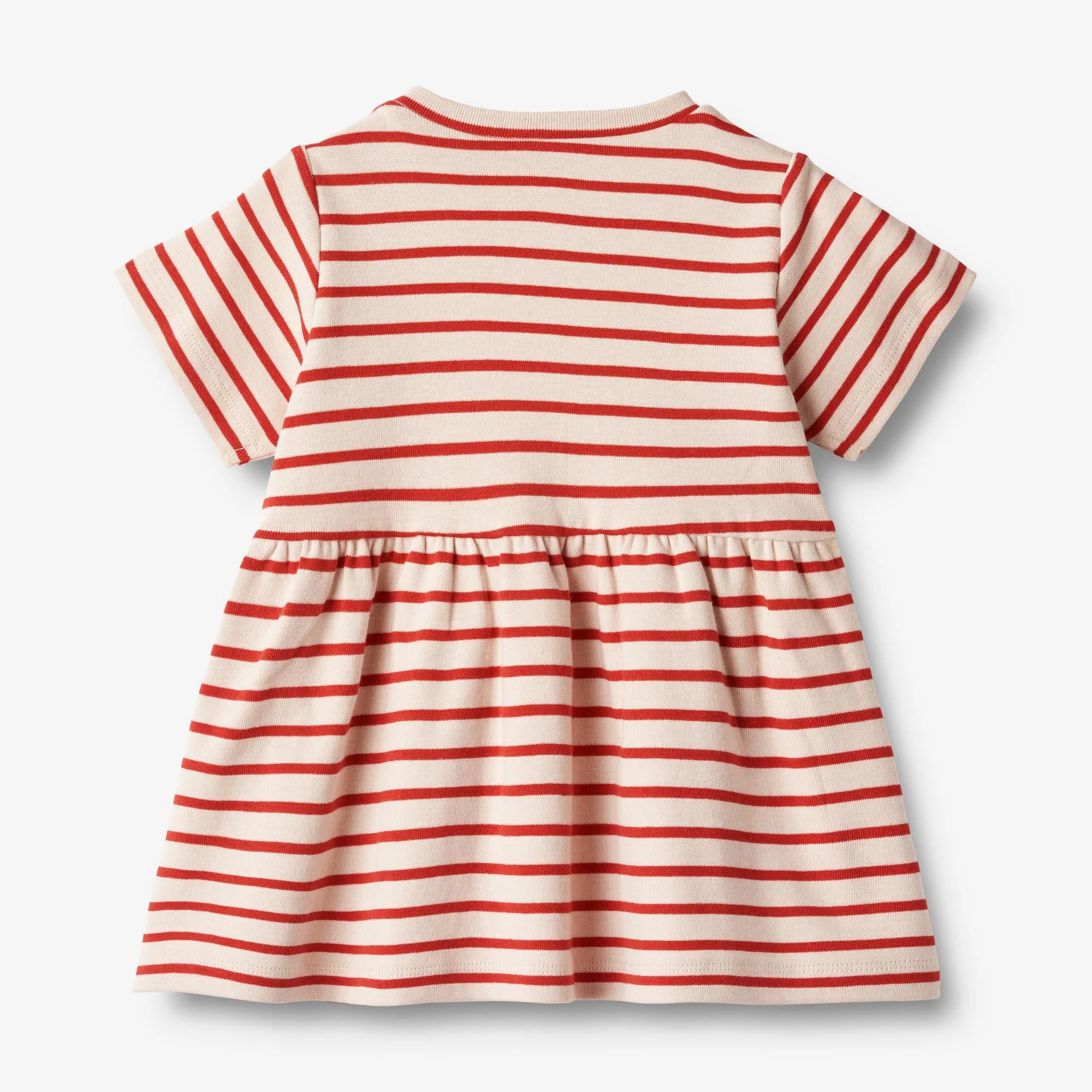 Jersey Dress S/S Anna - red stripe