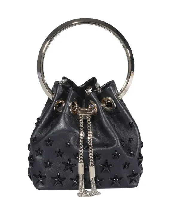 Jimmy Choo Allover Star Chain-Link Mini Toe Bag