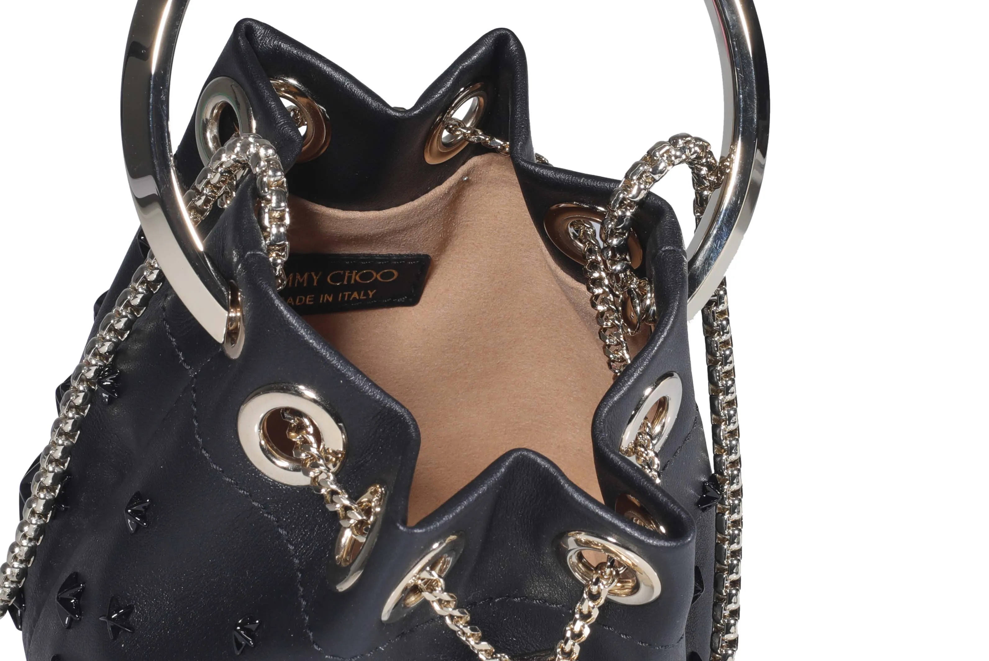 Jimmy Choo Allover Star Chain-Link Mini Toe Bag