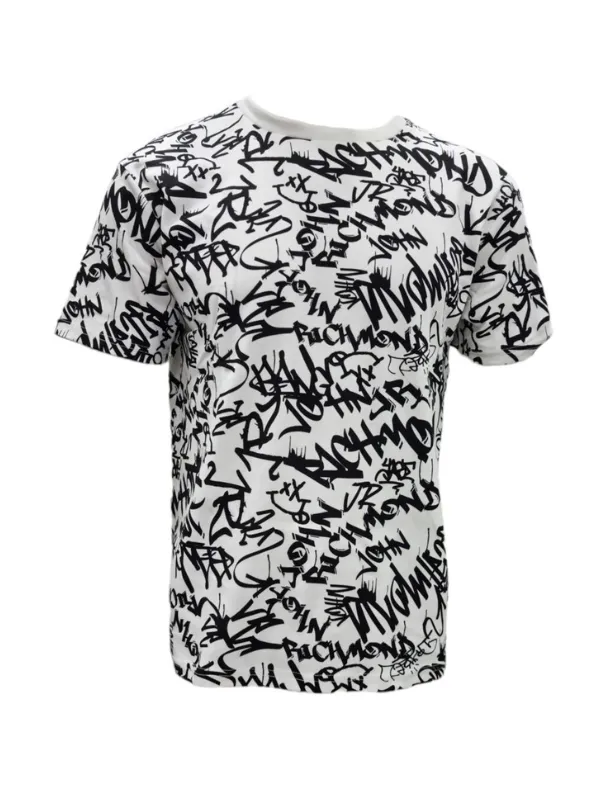 John Richmond T-Shirt Allover Print White